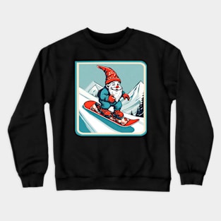 Gnome snowboarding Crewneck Sweatshirt